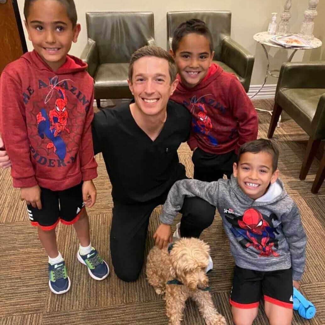 pediatric dentistry in lake elsinore and triplet boys with dr. mark phillipe, dds