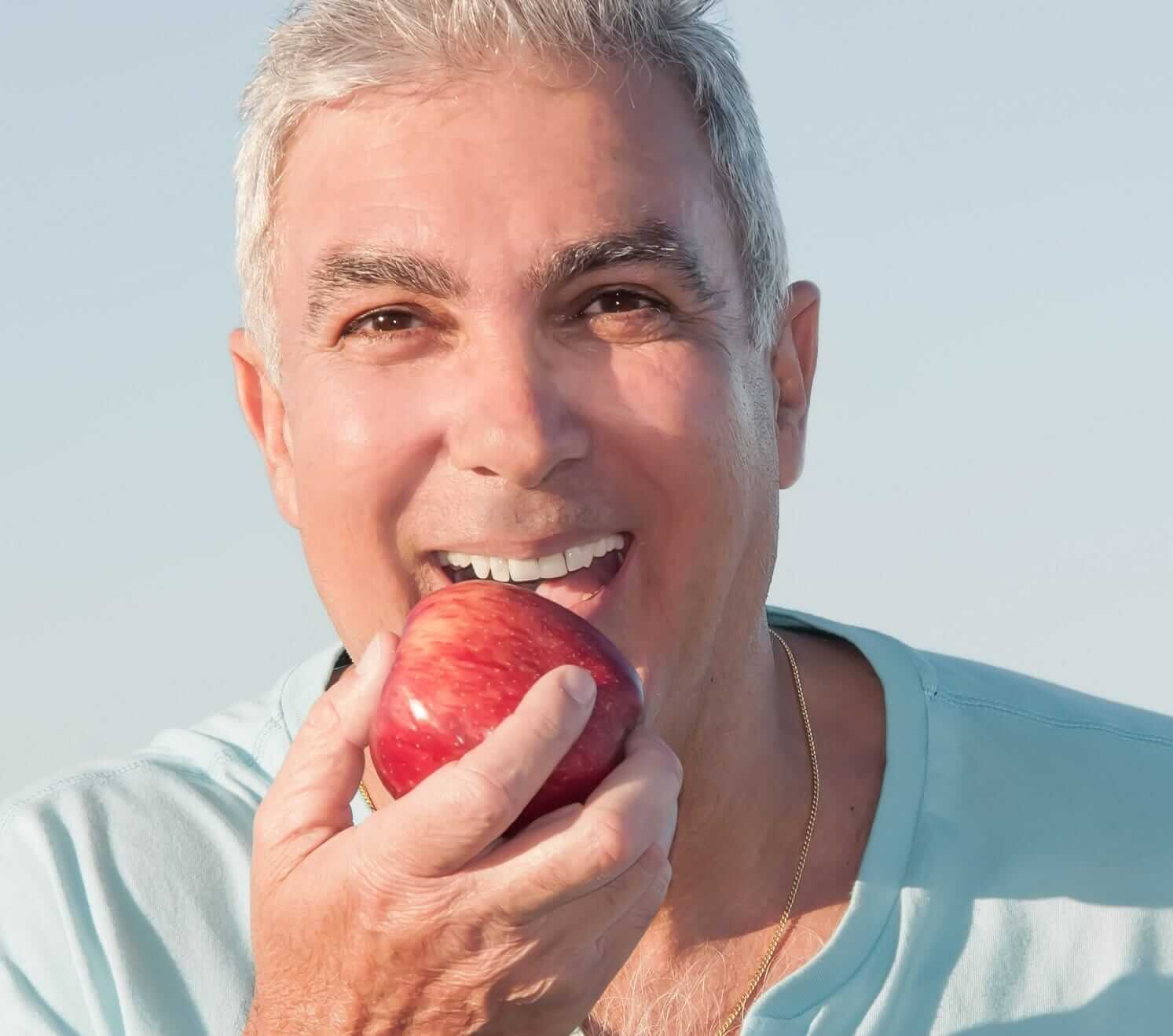 A dental bridge with dental implants will make eating easier so you can enjoy your favorite foods again.