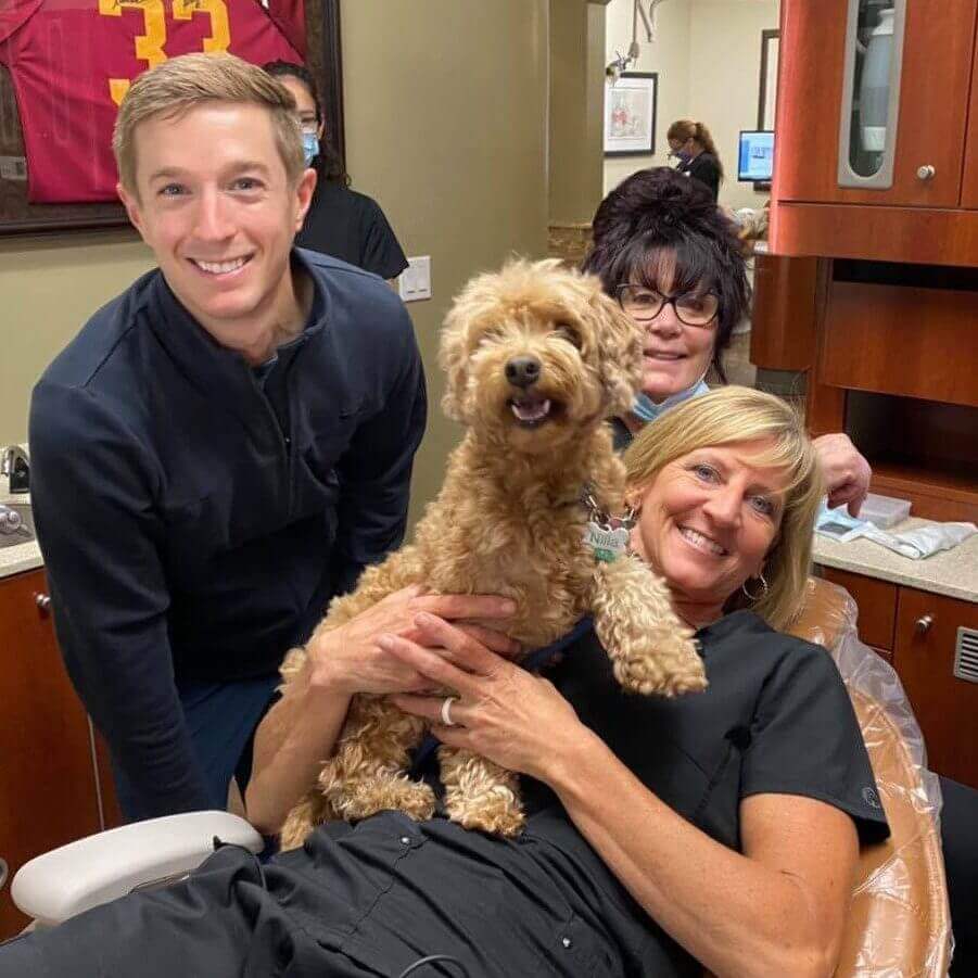 One of Our Beautiful Dental Therapy Dogs at Our Private Dental Practice in Lake Elsinore with Dr. Mark Phillipe, DDS. One of Our Beautiful Dental Therapy Dogs at Our Private Dental Practice in Lake Elsinore with Dr. Mark Phillipe, DDS.