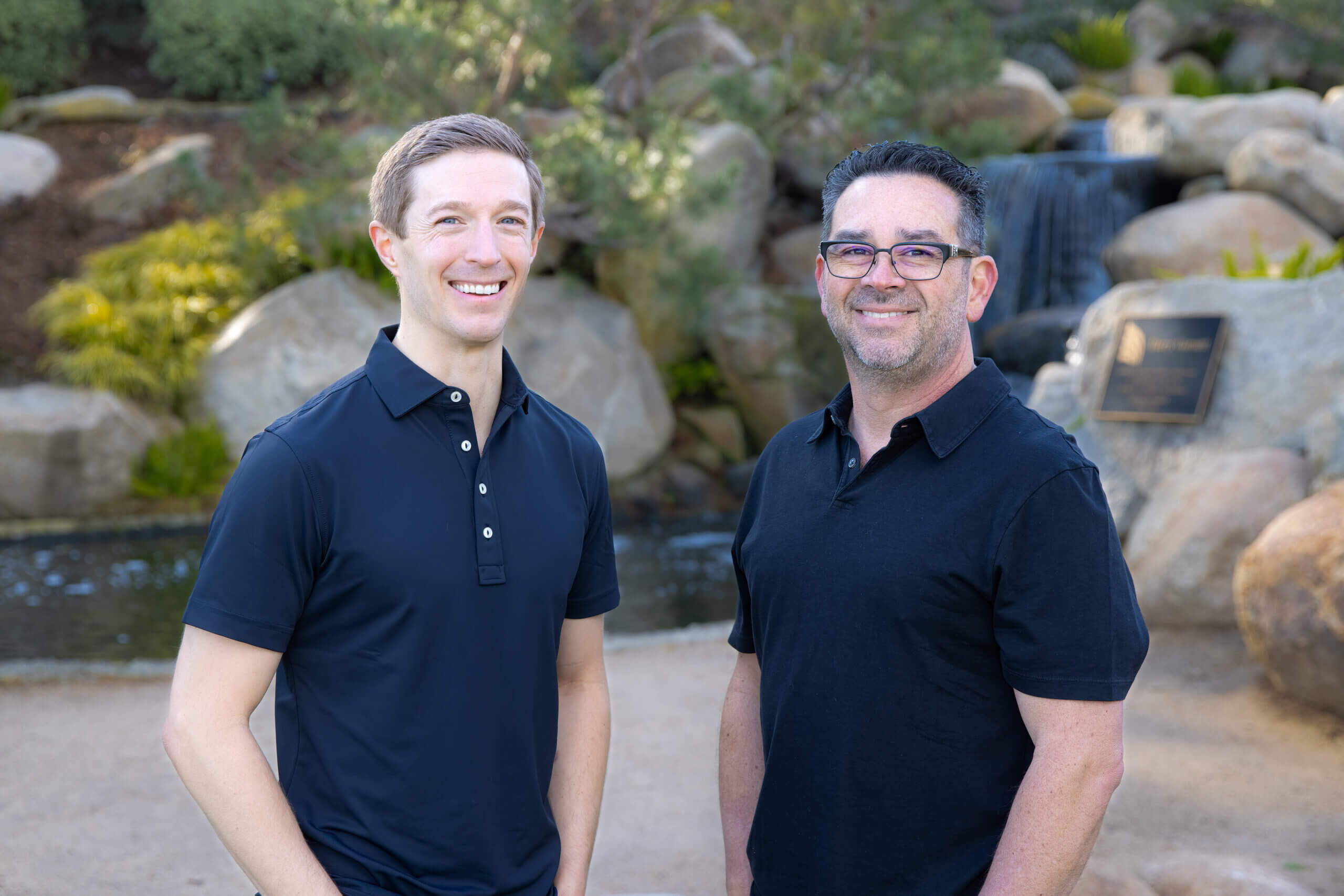 Dr. Mark Phillipe and Dr. Derek Hauser at Lakefront Family Dentistry in Lake Elsinore, California.